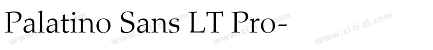 Palatino Sans LT Pro字体转换